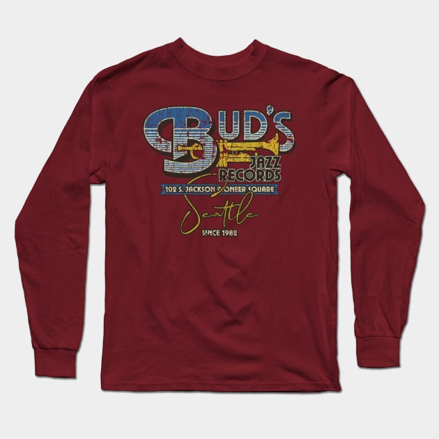 Bud's Jazz Records Seattle Long Sleeve T-Shirt by JCD666